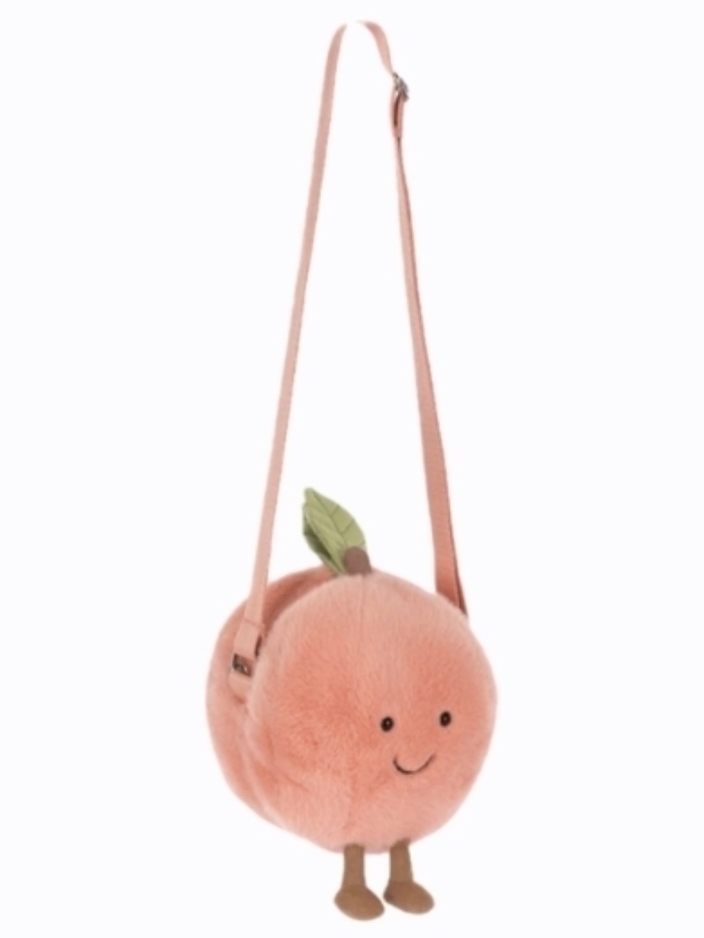 Jellycat Amuseables Peach Shoulder Bag 44" Strap 7.1x6.3x5.9" BNWT Authentic - Picture 2 of 9